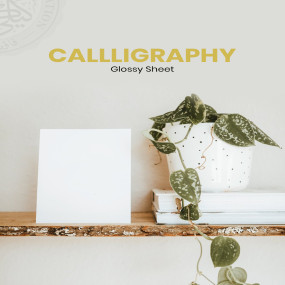 Lazy-loaded Callligraphy Glossy Sheet (20 Sheets in One Pack)